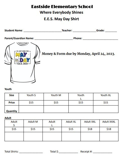 Order your May Day Shirt!