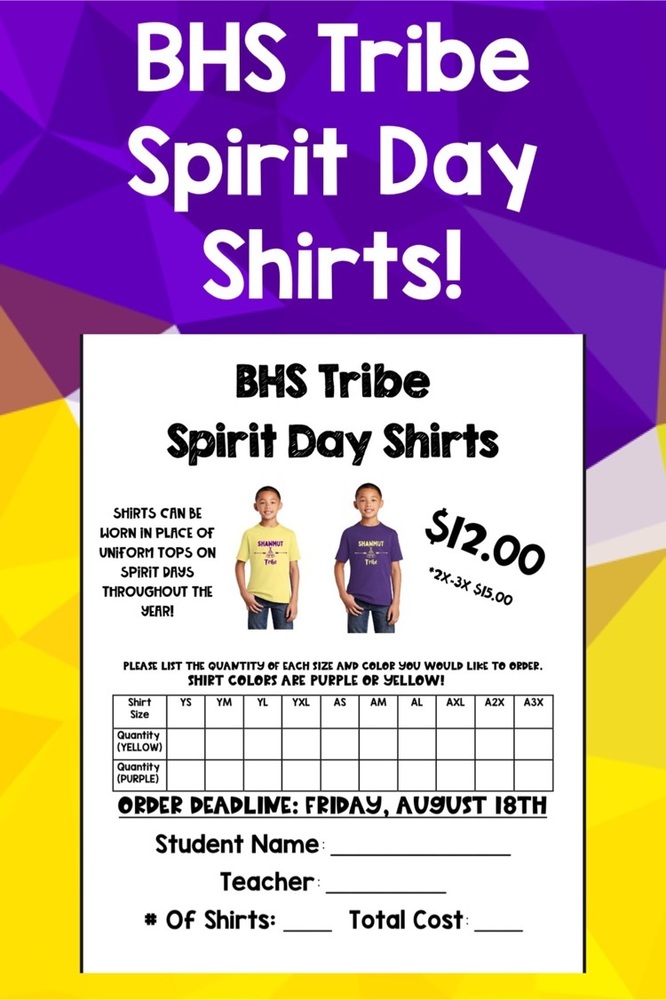 spirit day shirts 