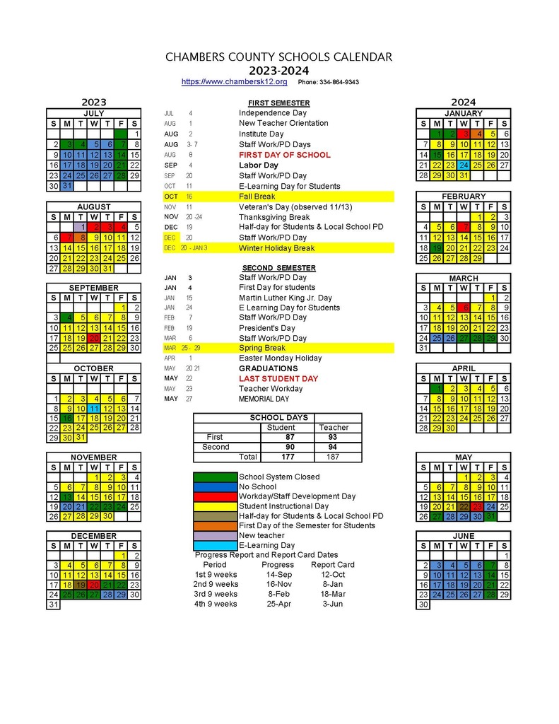 CCSD 2023-24 Calendar